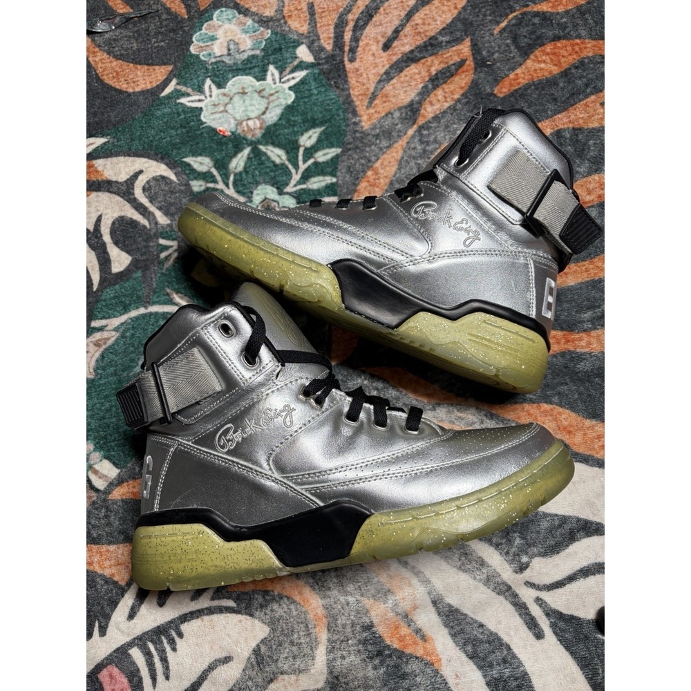 Patrick Ewing athletics 33 hi silver color basketball sneaker size 10.5
